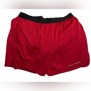 YoungLA Shorts Mens M Training Performance Gym Lined 5” Inseam